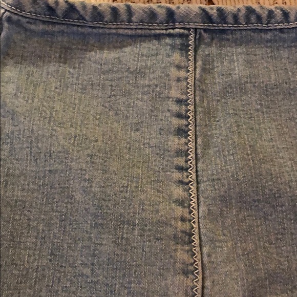 Denim midi flared skirt - Picture 2 of 6